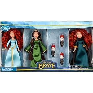  Disney / Pixar BRAVE Movie Exclusive 6 Piece Mini Doll Set 