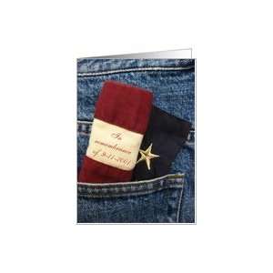 Patriot Day Blue Jeans   In Remembrance Card Health 