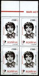 ARTIST TOMA CARAGIU & VASILIU BIRLIC;2 STAMP ,ROMANIA  