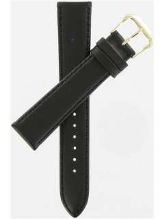 Kreisler 19mm Black Coach Leather Watch Band 407301 19  
