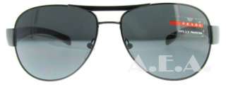 PRADA SPS 51L BLACK 7AX 1A1 511 AVIATOR SUNGLASSES 679420351339  