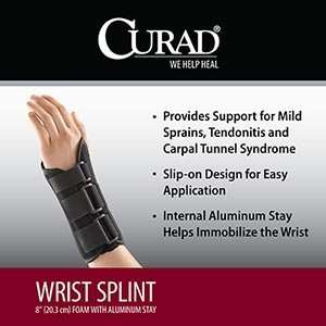  Curad® Large Right Hand 8 Wrist Splint with Aluminum 