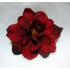  Red Delphinium Flower Hair Clip Beauty
