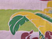 Very Fabulous Custom Designed 50s Barkcloth Era Vintage Patio Fabric 