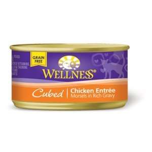    Wellness Cubed Chicken Cat Food, 3 oz   24 Pack