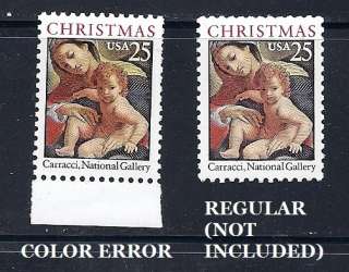   Christmas, Child & Madonna   1989   COLOR ERROR Yellowish*  