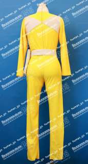 Yellow Ranger Cosplay Costume Size M (included Cuffs and Gloves 