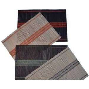 Bamboo Woven Stripe Placemats Case Pack 96
