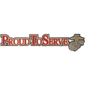  Uniformed U.S. Marine Proud To Serve Die Cut Arts, Crafts 