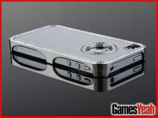   Diamond Aluminium Case Cover For All iPhone 4 4S 4G + Film  
