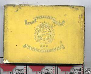 STATE EXPRESS 555 flat fifty cigarette tin  