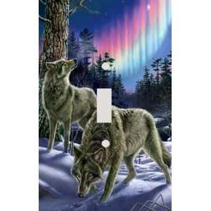  Wolf Aurora Decorative Switchplate Cover
