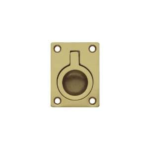   1001277.11 Brass Recessed Pull, 2.95 Inch by 1.97 Inch, Polished Brass