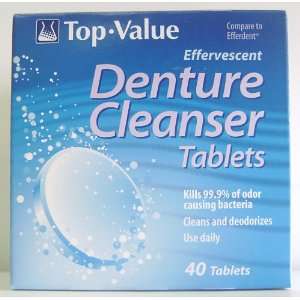  Denture Cleanser Tablets 40/bx  Health 