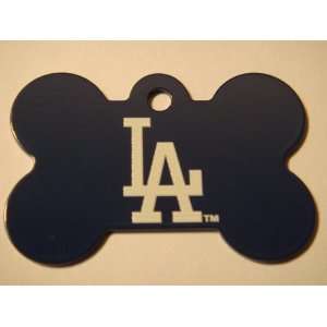  MLB LA Dodgers Baseball Large Bone ID Tag