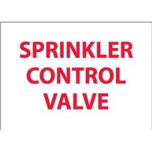 Fire, Sprinkler Control Value, 10X14, Rigid Plastic  
