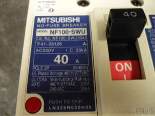 MITSUBISHI NF100 SWU Circuit Breaker  
