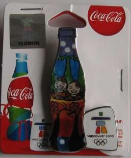2010 VANCOUVER OLYMPIC   COCA COLA PIN BOTTLE GRANT  