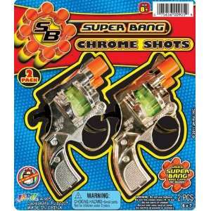  Super Bang Chrome Shots 8 Shot Cap Gun 2 Pack & 864 Caps 