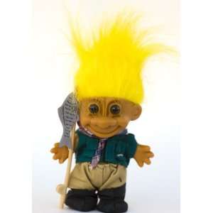  My Lucky Troll FISHERMAN Troll Doll (Yellow Hair) Toys 