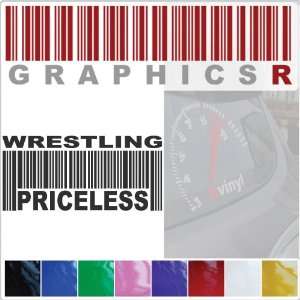 Sticker Decal Graphic   Barcode UPC Priceless Wrestling Greco Roman 