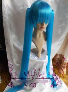 Vocaloid Hatsune Miku Long Straight Wig Water Blue Ver  