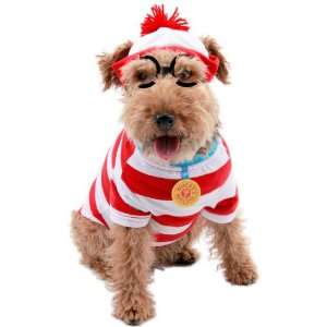  Lets Party By Elope Wheres Waldo Woof Pet Costume / Red 