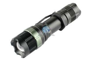 400Lumens CREE Q5 LED 7Watt Zoomable Flashlight Torch Lantern+AAA 
