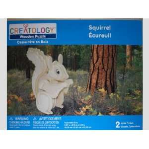  Creatology Squirrel 3 D Wooden Puzzle 