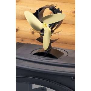  Ecofan Heat   powered Wood Stove Fan, GOLD, AIRPLUS 3 