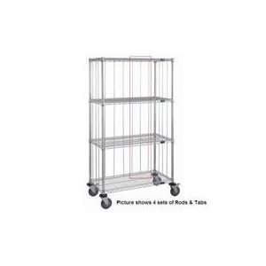 Chrome Wire Shelving Rods & Tabs  Industrial & Scientific