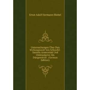   . (German Edition) Ernst Adolf Hermann Blobel  Books