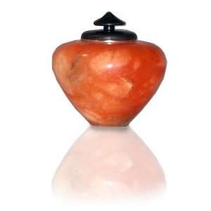   Urn Orange Alabaster with African Wonderstone Patio, Lawn & Garden