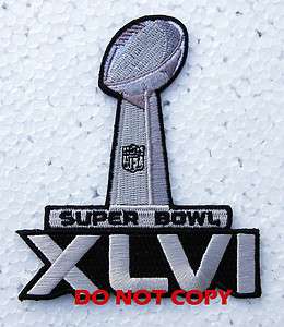 NFL 2012 Super Bowl Superbowl XLVI 46 Jersey Patch  