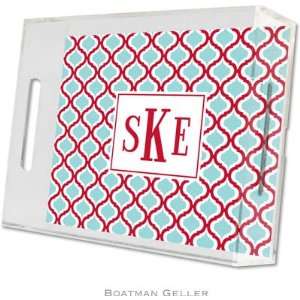  Boatman Geller Lucite Trays   Kate Red & Teal (Small 