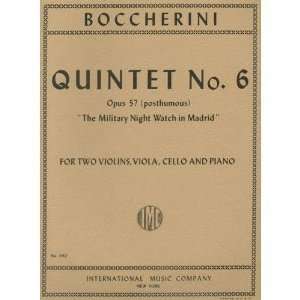  Boccherini, Luigi Piano Quintet in C Op 57 No 6 G. 418 for 