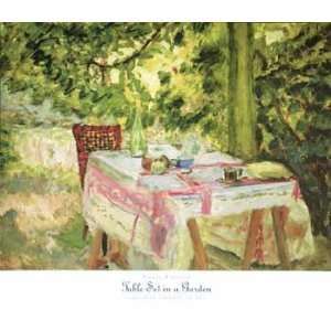  Pierre Bonnard   Table Set in a Garden