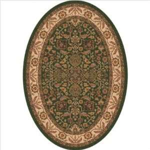  Pastiche Abadan Lance Green Oval Rug Size Oval 310 x 5 