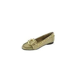   Couture Womens Slip on Dress Shoes (Khaki Leather) 