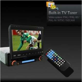 Single DIN DVD W/ GPS/TV/AM/FM/Bluetooth/Touch Screen  