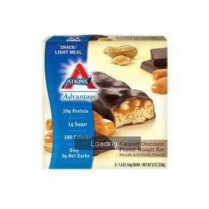  Atkins Caramel Bar Chocolate Peanut Nougat, 5 Pack Health 