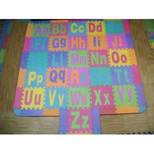  Large Foam Mat Floor Upper and Lower Case Alphabet Puzzles 