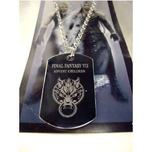  Final Fantasy Advent Children Lasered Wolf Dog Tag Toys & Games