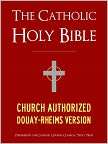 THE CATHOLIC BIBLE CATHOLIC HOLY BIBLE   Church Authorized Douay 