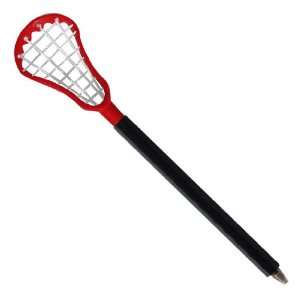  Lacrosse Stick Pen   Red Head/Black   2 PACK Sports 