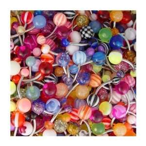  Body Colorz™ Belly Button Ring Assortment 14 Gauge 7/16 