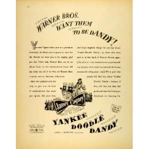  1943 Ad WWII Entertainment Warner Bros Movie Yankee Doodle 