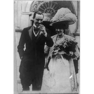   1908,Dorothy Witney,HP Whitney at wedding 