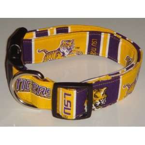   Louisiana State University LSU Fighting Tigers Dog Collar X Small 3/4