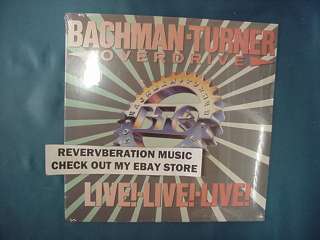 BACHMAN TURNER OVERDRIVE Live Live Live SEALED USA LP  